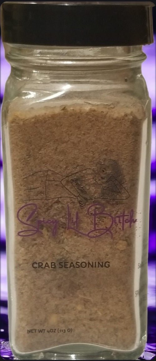 Crab seasoning, it's self explanatory or is it? This savory Maryland blended seasoning is everything you need to make a delicious crab boil. You can also use it to season shrimp, clams, fish etc. Add this seasoning to flour to create a savory fry batter for seafood or add some to water to boil lobster. Please keep in mind that This seasoning is very savory so a little goes a long way. Ingredients: Salt, spices & paprika Spice Level: Mild 4oz of seasoning & comes in a reusable glass bottle.